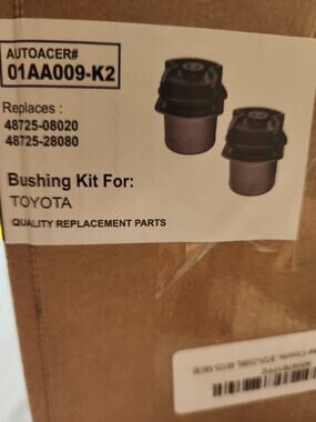 Autoacer#01AA009-K2 Rear Crossmember Bushings Toyota